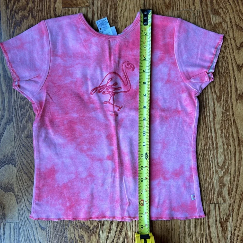 Genuine Girl Tie Dye Pink Flamingo Kids Shirt